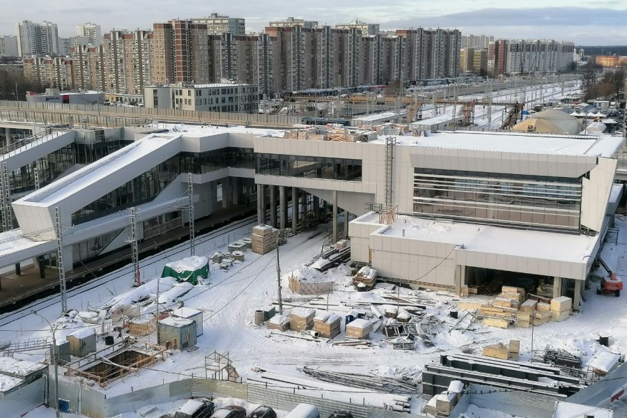 Продолжается реконструкция станции Крюково в рамках проекта МЦД-3